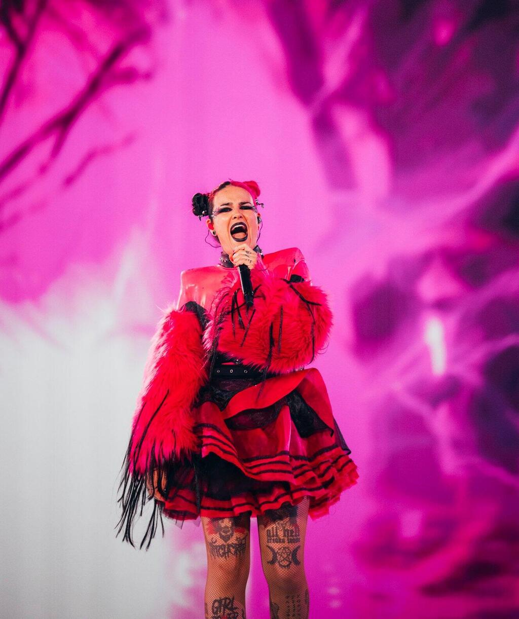 מגארה, נציגת סן מרינו לאירוויזיון 2024, על הבמה
