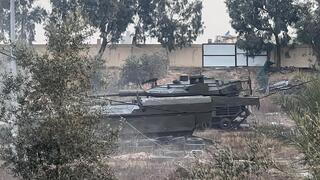 דגם דמוי טנק שאיתרו כוחות צוות הקרב של חטיבת גבעתי במוצב חמאס
