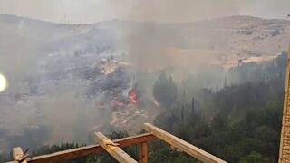 שריפה בשכונת הר חומה בירושלים