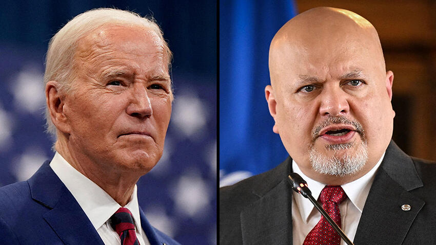 President Joe Biden, ICC Proscutor General Karim Khan (Photos: Luis Acosta/AFP, Elizabeth Frantz/Reuters) President Joe Biden, ICC Proscutor General Karim Khan