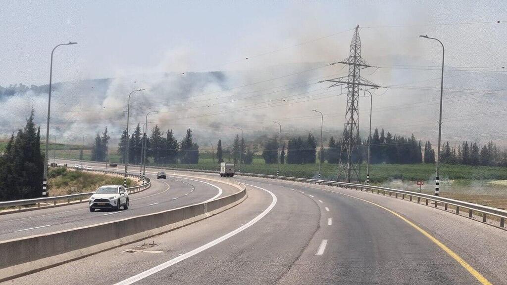 תיעוד מנפילות הרקטות בגליל העליון