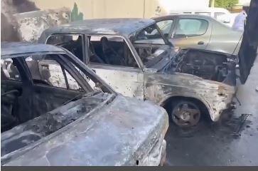 Aftermath of an explosion in a Damascus car killing one 