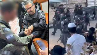 שוטרים פצועים לאחר עימותים בהר מירון