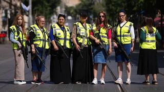 נשים חרדיות שהשתלבו במשמר האזרחי בירושלים