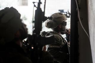 IDF soldiers operating in Rafah, where they uncovered a 1.5 kilometer-long tunnel