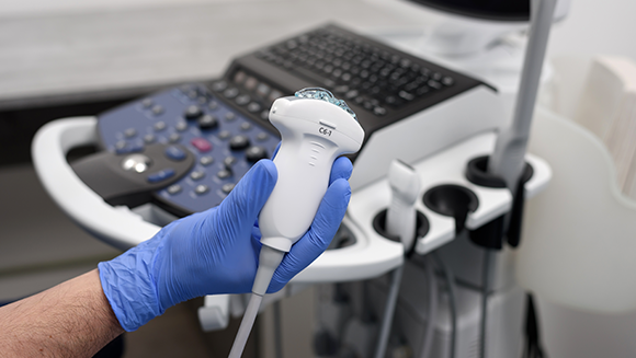 Ultrasound technology, familiar to many as a safe imaging tool, for example in prenatal tests, ultrasound probe 