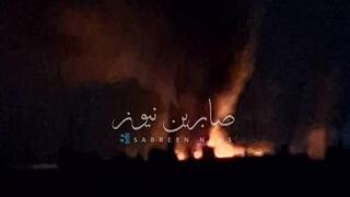אש במפעל לנחושת מצפון לחלב בסוריה - בתקיפה המיוחסת לישראל