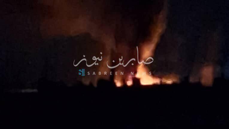 אש במפעל לנחושת מצפון לחלב בסוריה - בתקיפה המיוחסת לישראל