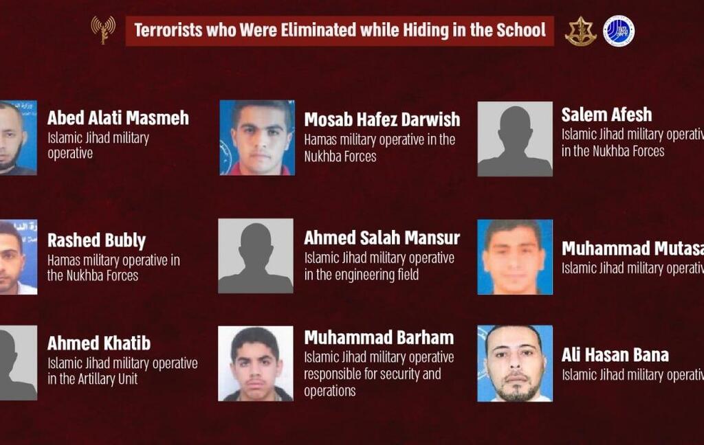 Terrorists eliminated by IDF in UNRWA school strike 