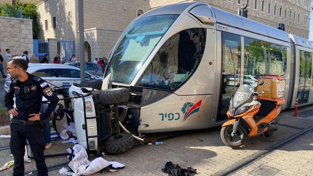 תאונה ברכבת הקלה בירושלים