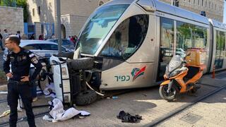 תאונה ברכבת הקלה בירושלים
