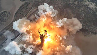 ספינת החלל שתי שניות לאחר השיגור