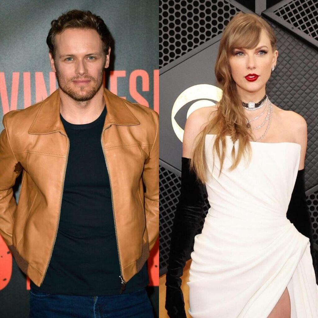 Sam Heughan and Taylor Swift 