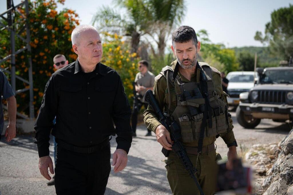 יואב גלנט בהערכת מצב בפיקוד הצפון