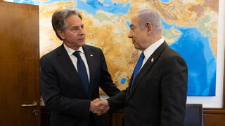 פגישתם של ראש הממשלה נתניהו עם מזכיר המדינה של ארה"ב בלינקן, בלשכת רה"מ בירושלים
