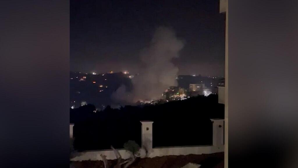 תיעוד לבנוני מהתקיפות בכפר ג'ויא