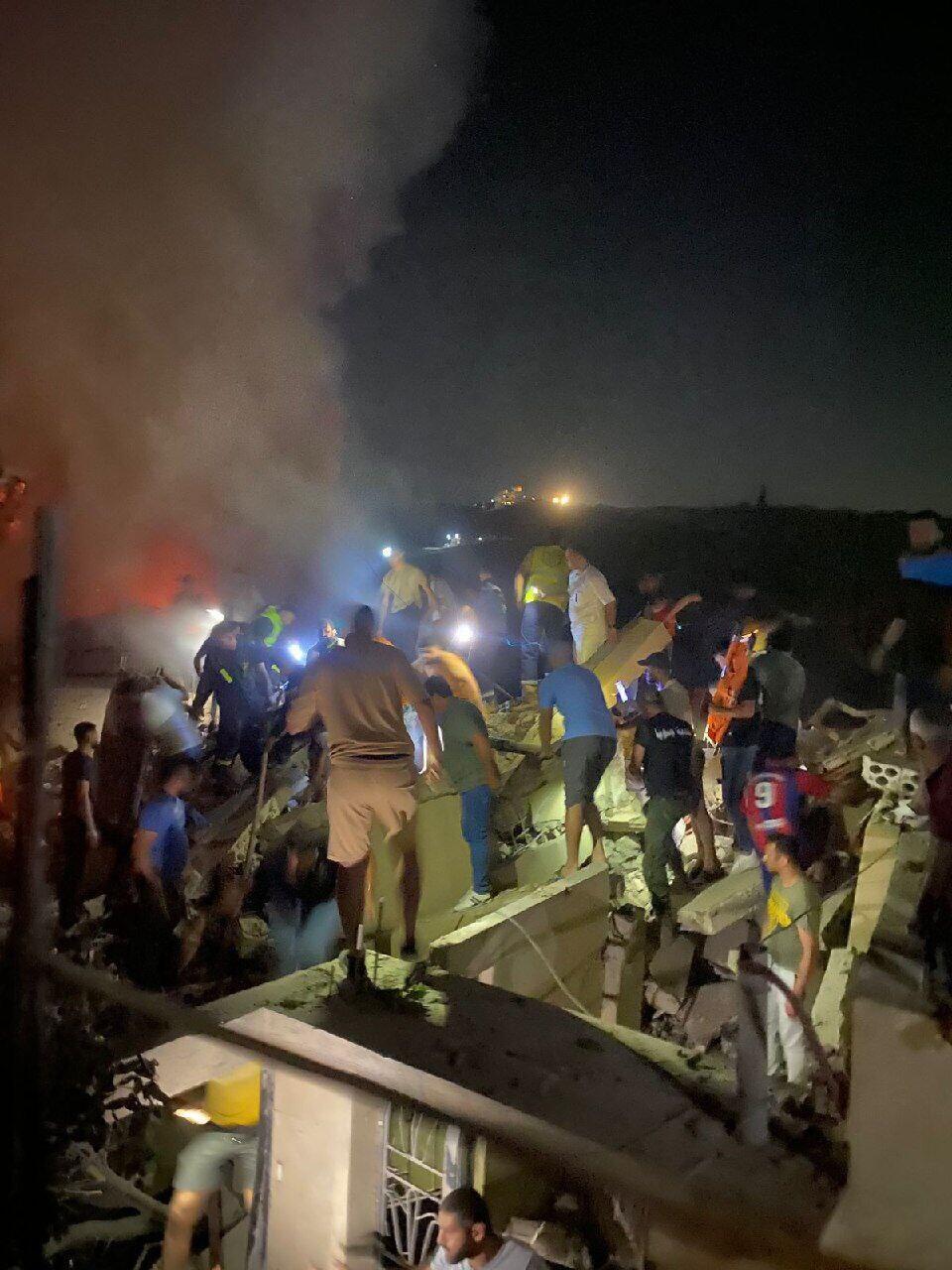 תיעוד לבנוני מהתקיפות בכפר ג'ויא