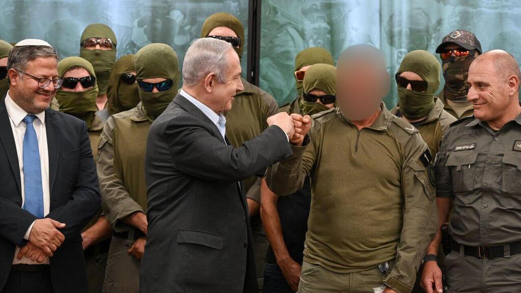 ביבי נתניהו ואיתמר בן גביר בביקור בבסיס הימ"מ