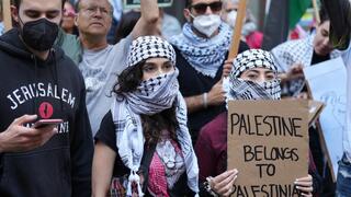 הפגנה הפגנות פרו פלסטיניות סן פרנסיסקו