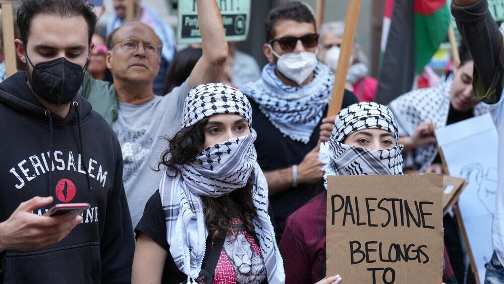 הפגנה הפגנות פרו פלסטיניות סן פרנסיסקו