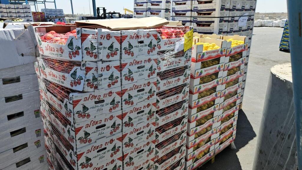 הסחורה הישראלית שעוברת במעבר כרם שלום בעזה