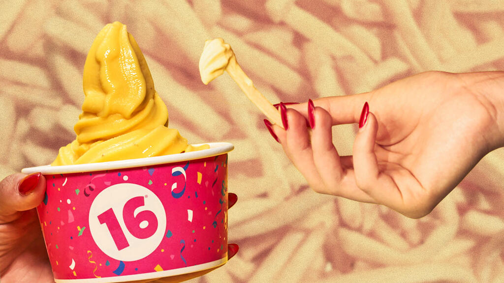 French fries-flavored frozen yogurt 