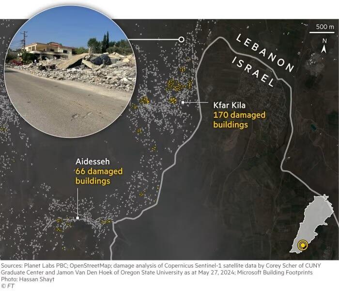 ישראל יוצרת אזור חיץ בדרום לבנון 