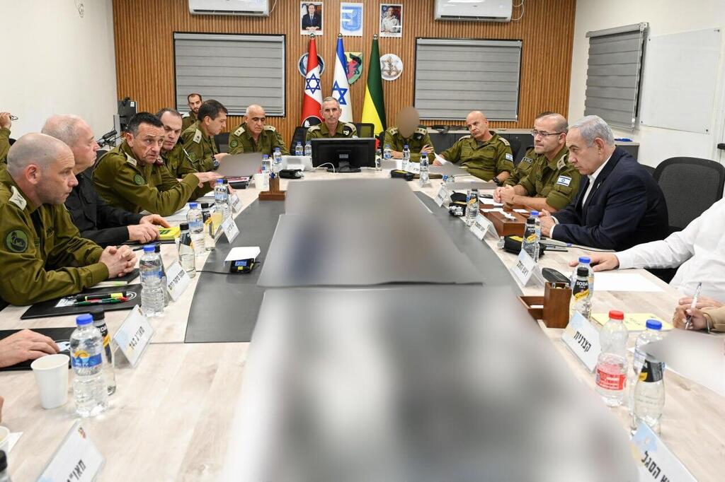  ראש הממשלה בנימין נתניהו בהערכת מצב ביטחונית בדרום