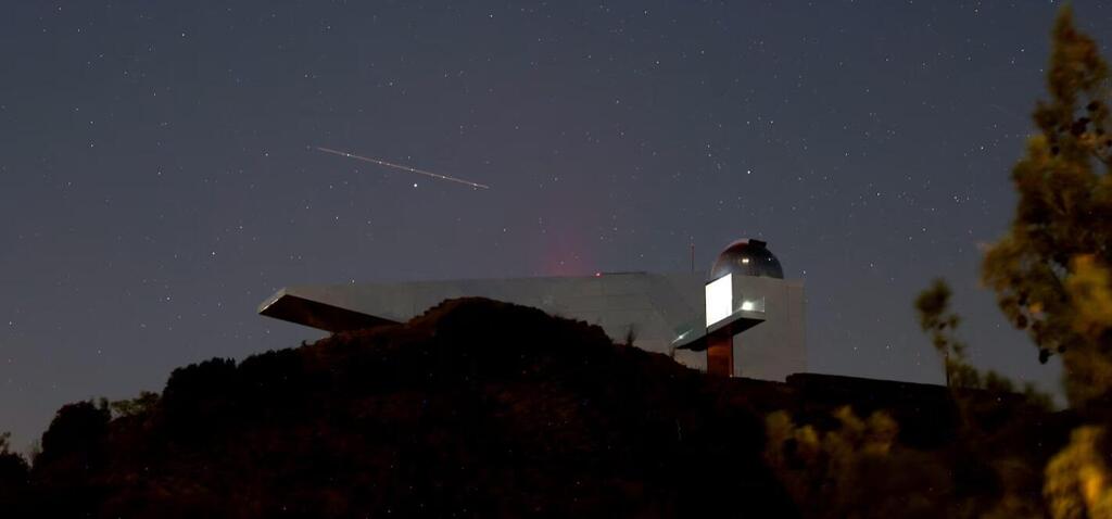 A night view of Troodos astronomical observatory 