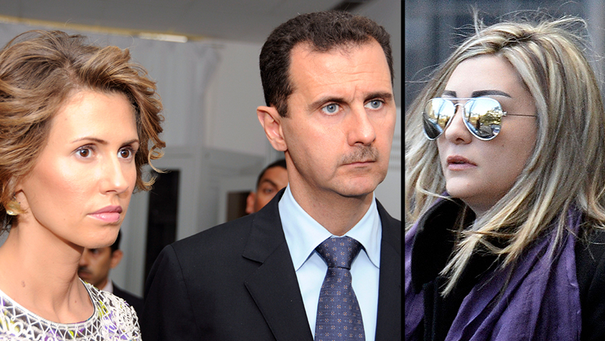 Asma and Bashar al-Assad; Luna al-Shibl 