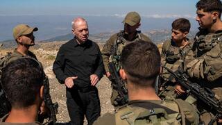 שר הביטחון יואב גלנט בהערכת מצב בחרמון