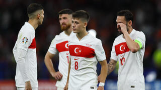 שחקני נבחרת טורקיה מאוכזבים