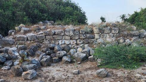 שרידי מבנה עתיק בחירבת טאטא