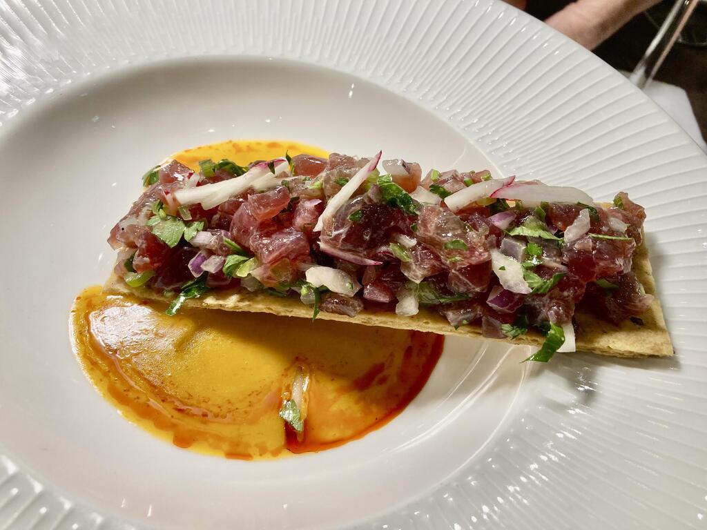 Sante's cuisine by Chef Zarog, who trained under Michelin-starred Israeli chef Assaf Granit, is defined as French with Tunisian influences (Photo: Buzzy Gordon) Sante's cuisine by Chef Zarog, who trained under Michelin-starred Israeli chef Assaf Granit, is defined as French with Tunisian influences