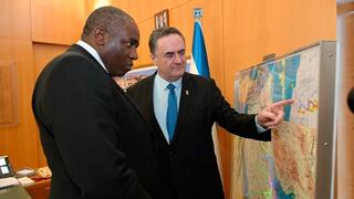 פגישת ישראל כ"ץ ודיוויד לאמי