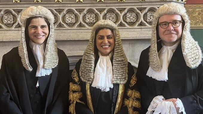 Sarah Sackman, left, Shabana Mahmood, centre, Richard Hermer, right