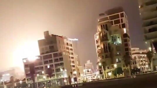 תיעוד חדש מפגיעת הכטב״ם הלילה בתל אביב