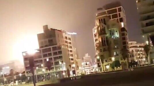 תיעוד חדש מפגיעת הכטב״ם הלילה בתל אביב