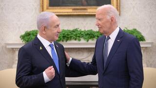 פגישתם של ג'ו ביידן נשיא ארה"ב ובנימין נתניהו ראש הממשלה