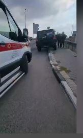 Aftermath of a West Bank shooting attack on Thursday 