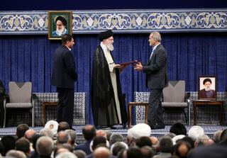 Iranian Supreme Leader hands endorsement letter to President-elect Masoud Pezeshikan 