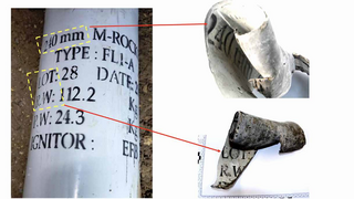 Rocket fragments recovered from impact site in Majdal Shams 