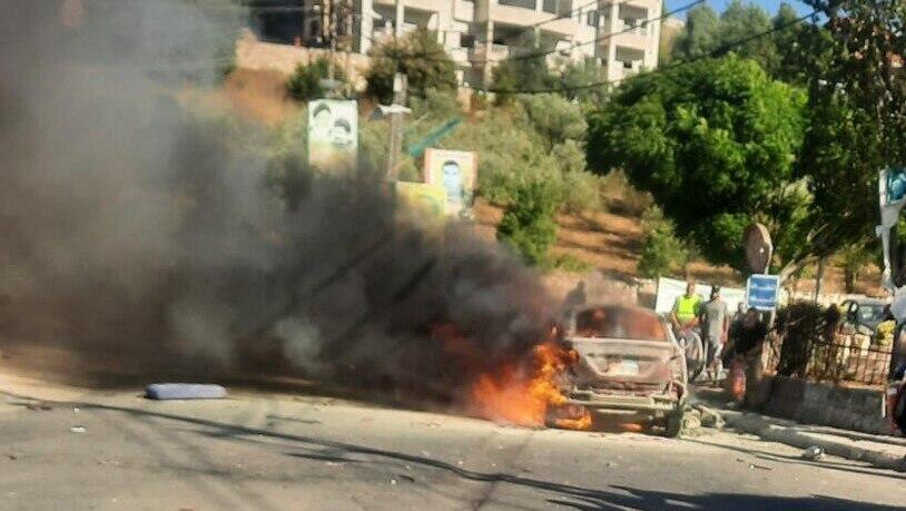 דיווח לבנוני על תקיפת רכב בכונין בדרום לבנון