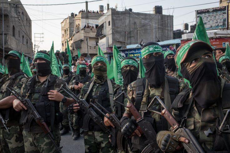 Hamas terrorists in Gaza 