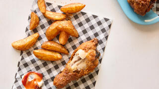 עוף פריך עם תפוחי אדמה