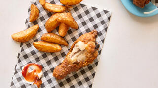 עוף פריך עם תפוחי אדמה