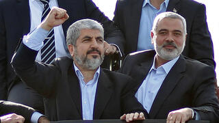 ארכיון 2012 איסמעיל הנייה עם חאלד משעל ב עזה