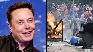 אילון מאסק מהומות בריטניה נגד מהגרים