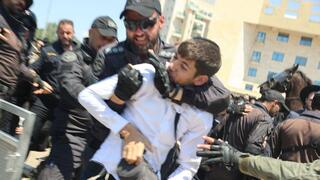 הפגנת חרדים מול הבקו"ם