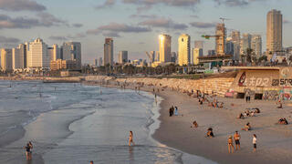 תמונת אווירה מת"א - טרם מתקפה איראנית צפויה